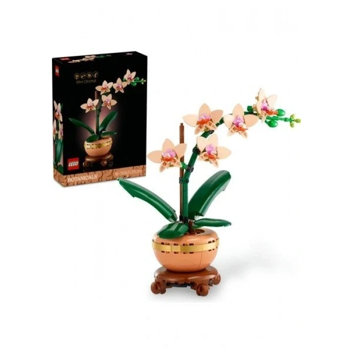 LEGO ® Botanicals Mini Orkide 10343 - Yetişkinler için Model Yapım Seti (274 Parça)