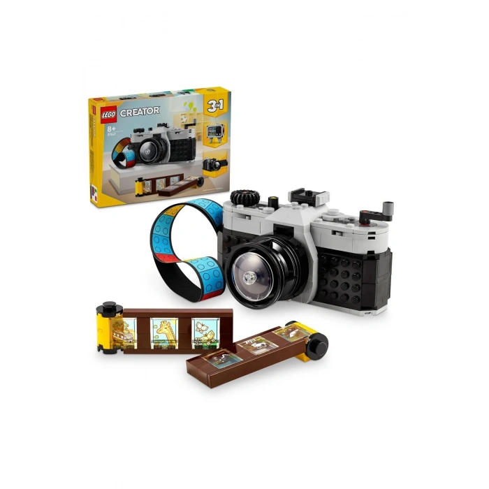 Lego ® Creator 3’ü 1 Arada Retro Fotoğraf Makinesi 31147 - 8+ Yaratıcı Oyuncak Yapım Seti 261 Parça