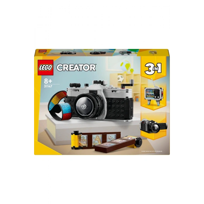 Lego ® Creator 3’ü 1 Arada Retro Fotoğraf Makinesi 31147 - 8+ Yaratıcı Oyuncak Yapım Seti 261 Parça