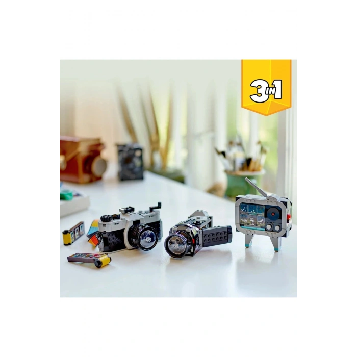 Lego ® Creator 3’ü 1 Arada Retro Fotoğraf Makinesi 31147 - 8+ Yaratıcı Oyuncak Yapım Seti 261 Parça