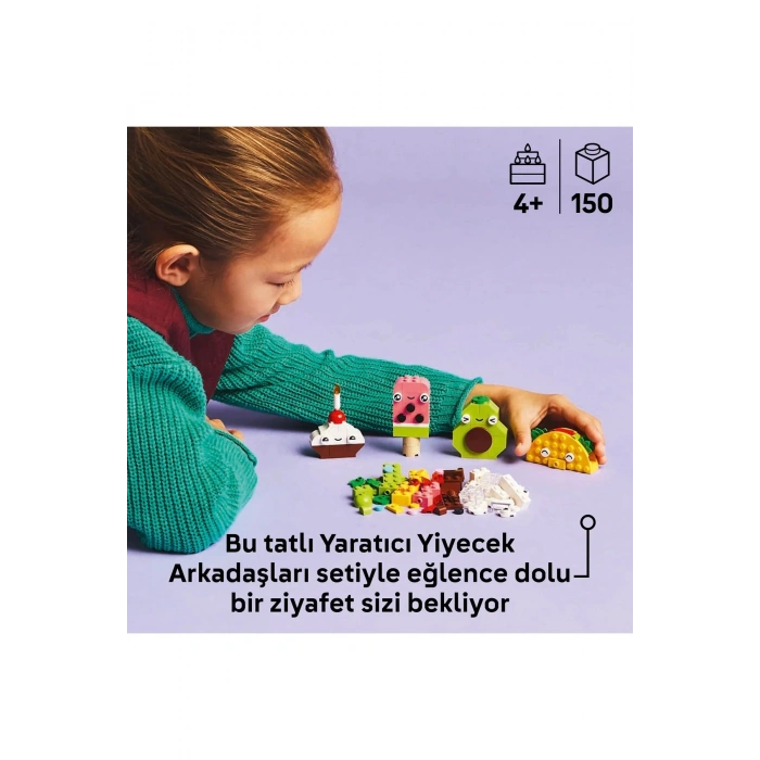 Lego ® Classic Yaratıcı Yiyecek Arkadaşlar 11039 - 4+ Yaratıcı Oyuncak Yapım Seti (150Parça)