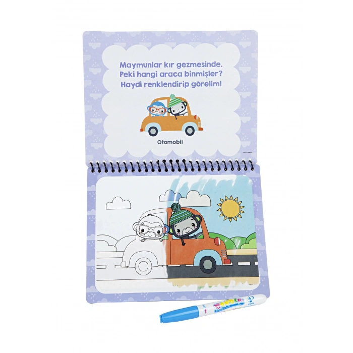 Fisher Price Sihirli Boyama Kitabı Magic Water Painting Özel Sulu Kalem ile Araçlar