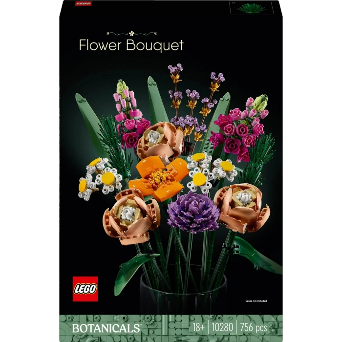 ® Botanicals Çiçek Buketi 10280 - Yetişkinler İçin Dekoratif Çiçek Model Yapım Seti (756 Parça)