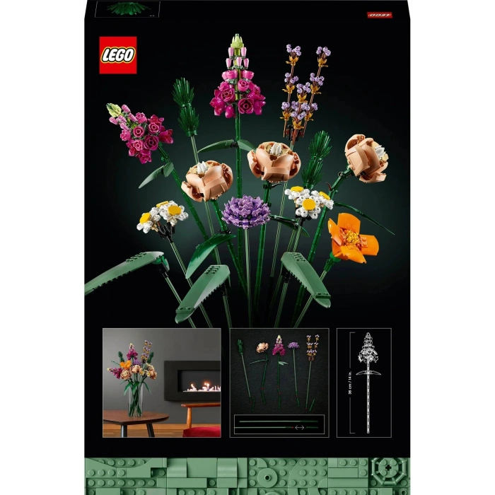 ® Botanicals Çiçek Buketi 10280 - Yetişkinler İçin Dekoratif Çiçek Model Yapım Seti (756 Parça)