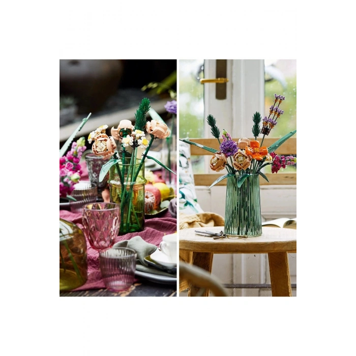 ® Botanicals Çiçek Buketi 10280 - Yetişkinler İçin Dekoratif Çiçek Model Yapım Seti (756 Parça)