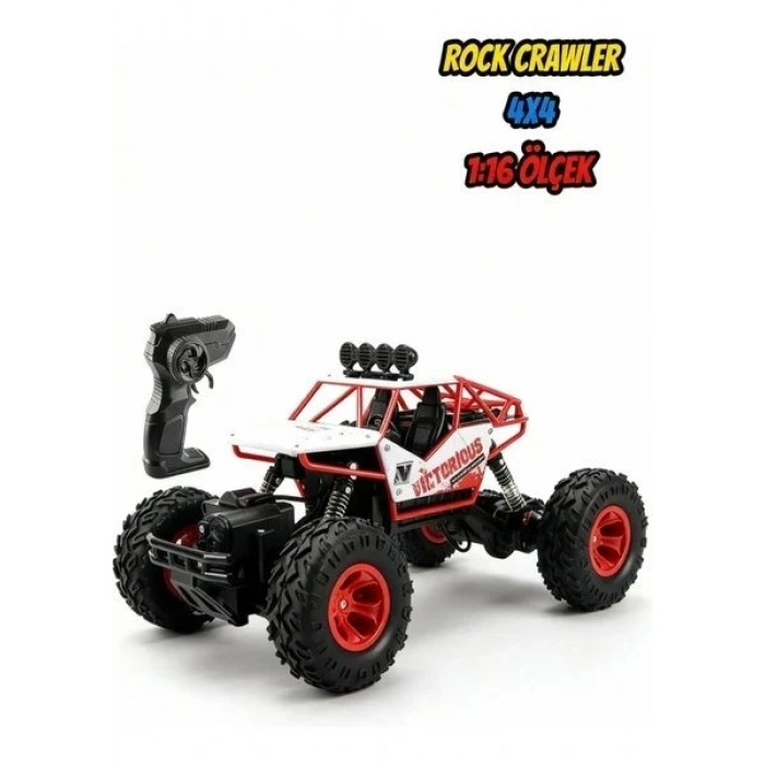 Mofy Baby 1:16 Yüksek Model Rock Crawler 4x4 2.4 Ghz Uzaktan Kumandalı Off Road Araba