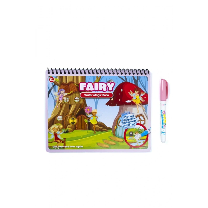 Magic Water Sihirli Boyama Kitabı Fairy - Periler Özel Sulu Kalem ile Water Painting