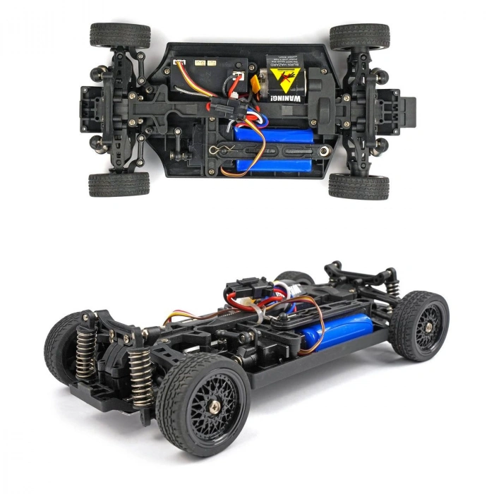 1/16 4WD 50 KM Hızlı E30 RC Drift Uzaktan Kumandalı Yedek Lastikli Oyuncak Drift Araba Gri