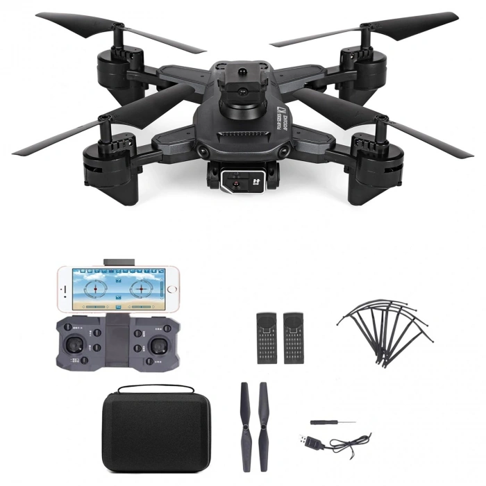 HD Kameralı Drone Çift Bataryalı Kameralı Engel Algılayıcı Havada Sabit Kalabilen Taşıma Çantalı
