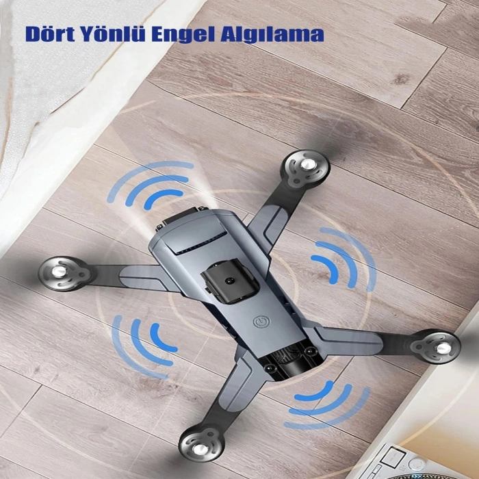 HD Kameralı Drone Çift Bataryalı Kameralı Engel Algılayıcı Havada Sabit Kalabilen Taşıma Çantalı