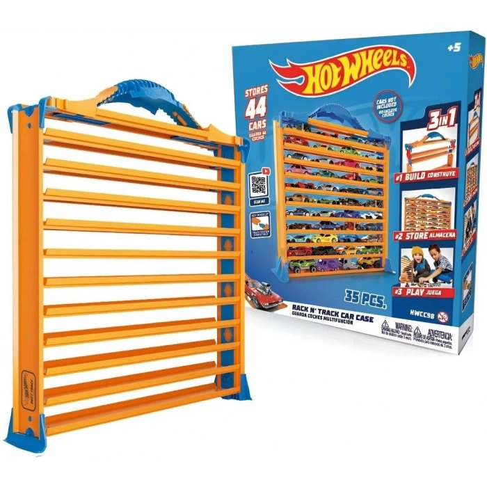 HOT Wheels Taşıma Saklama Çantası ve Hız Rampası 44 Araba Kapasiteli HWCC9B