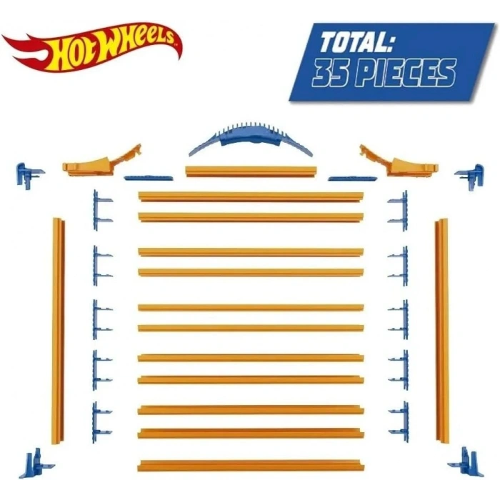 HOT Wheels Taşıma Saklama Çantası ve Hız Rampası 44 Araba Kapasiteli HWCC9B