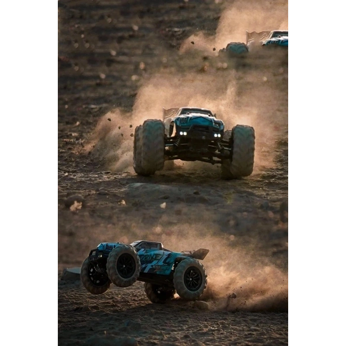 Profesyonel RC Uzaktan Kumandalı Araba 4WD 1:16 Metal İç Aksam 70km/H Şarjlı 4x4 Model Araç