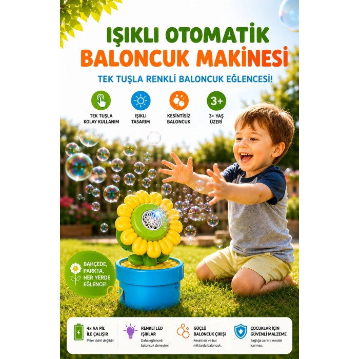 Çiçek Baloncuk Makinesi