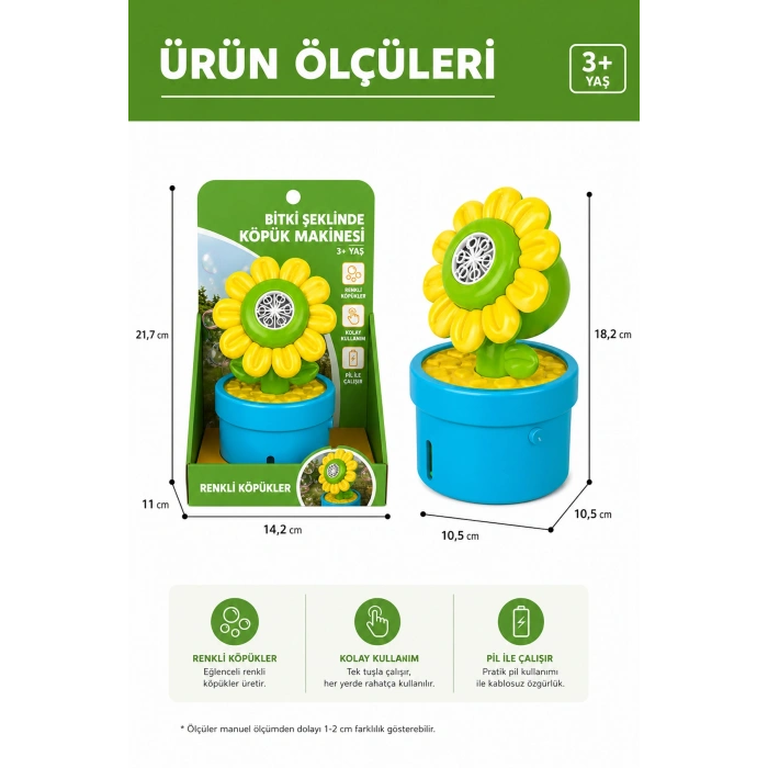 Çiçek Baloncuk Makinesi