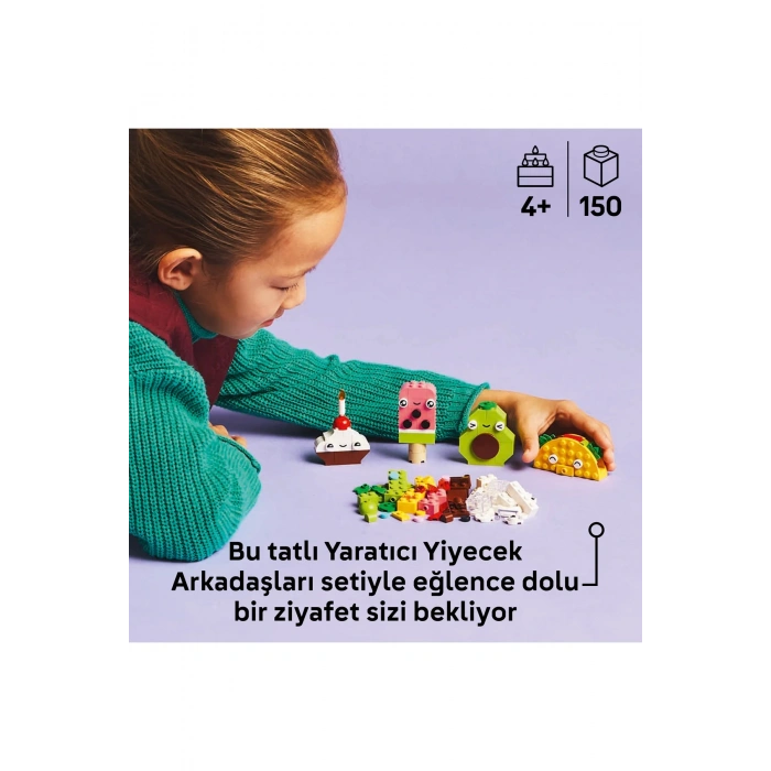 Lego ® Classic Yaratıcı Yiyecek Arkadaşlar 11039 - 4+ Yaratıcı Oyuncak Yapım Seti (150Parça)