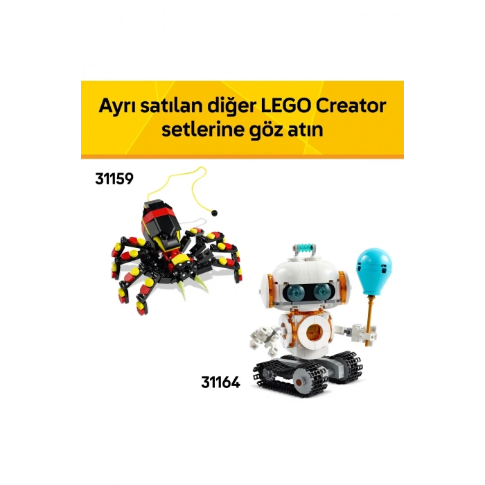 Lego ® Creator 3’ü 1 Arada Uçak: Yarış Uçağı 31160 - 7+ Çocuklar için Yaratıcı Oyuncak Yapım Seti (178P)