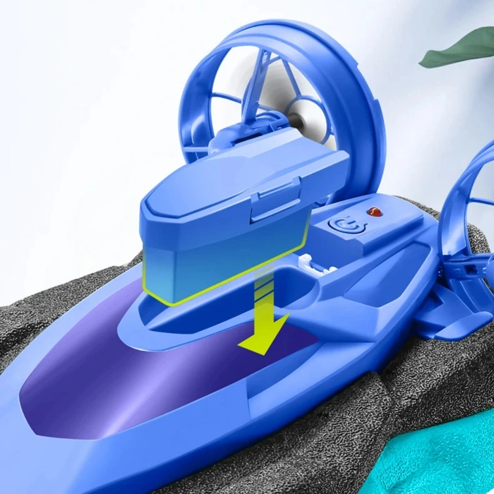 Hem Suda Hem Karada Kullanılabilen Stunt Drift RC Tekne Oyuncak 2.4GHz Uzaktan Kumandalı Araba Kırmızı