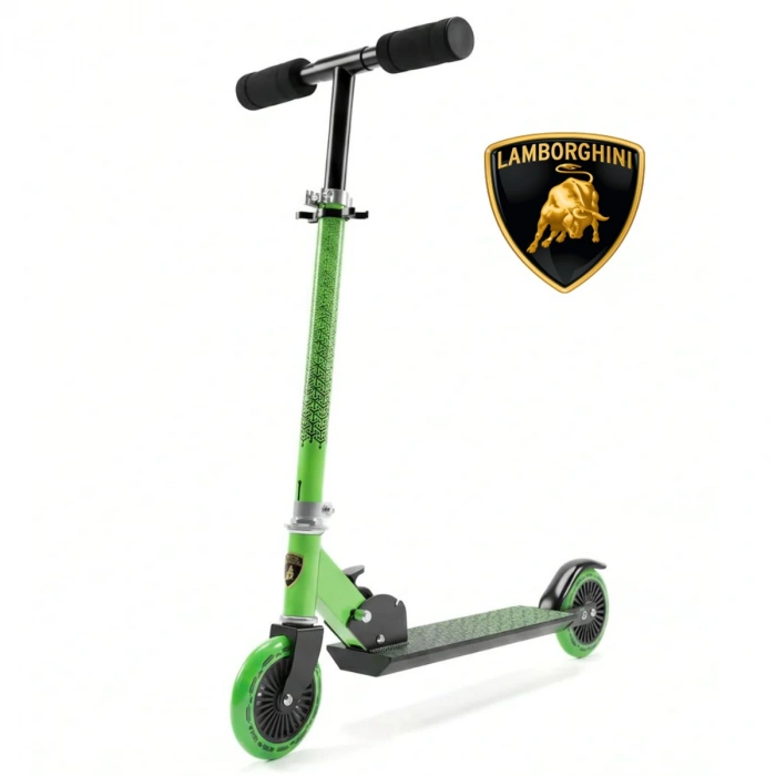 Lamborghini L6-120 Katlanabilir Çocuk Scooter Yeşil