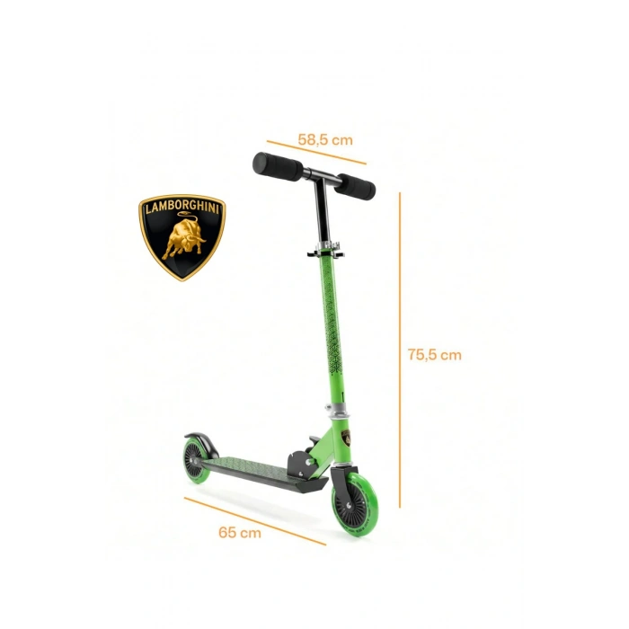 Lamborghini L6-120 Katlanabilir Çocuk Scooter Yeşil