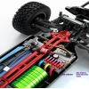Mofy Baby Gantry Pro Fırçasız Motor 70KM Hız Yapan Uzaktan Kumandalı Metal Iç Aksam Rc 4WD Araba Mavi