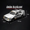 1/16 4WD 50 KM Hızlı E30 RC Drift Uzaktan Kumandalı Yedek Lastikli Oyuncak Drift Araba Siyah