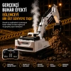 3in1 Excavator Kırıcı Delici Taşıyıcı RC Uzaktan Kumandalı Işıklı Sesli Metal Alaşım Ekskavatör İş Makinesi