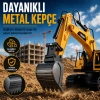 Buharlı Işıklı Sesli Metal Alaşım Excavator Uzaktan Kumandalı RC İş Makinesi