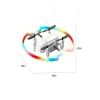 360° HALO Effect Akrobat Full LED Işıklı Drone 2.4GHz Uzaktan Kumanda Kamerasız