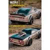 1:14 Elektrikli 50 KM Hız 4WD 2.4GHz RC Uzaktan Kumandalı Drift Drag Araba Yedek Lastikli LED Işıklı