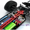 Mofy Baby Gantry Pro Fırçasız Motor 70KM Hız Yapan Uzaktan Kumandalı Metal Iç Aksam Rc 4WD Araba Kırmızı