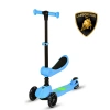 Lisanslı L5 2in1 Katlanabilir Oturaklı Işıklı 3 Tekerlekli Çocuk Scooter Mavi
