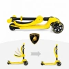 Lisanslı L5 2in1 Katlanabilir Oturaklı Işıklı 3 Tekerlekli Çocuk Scooter Sarı