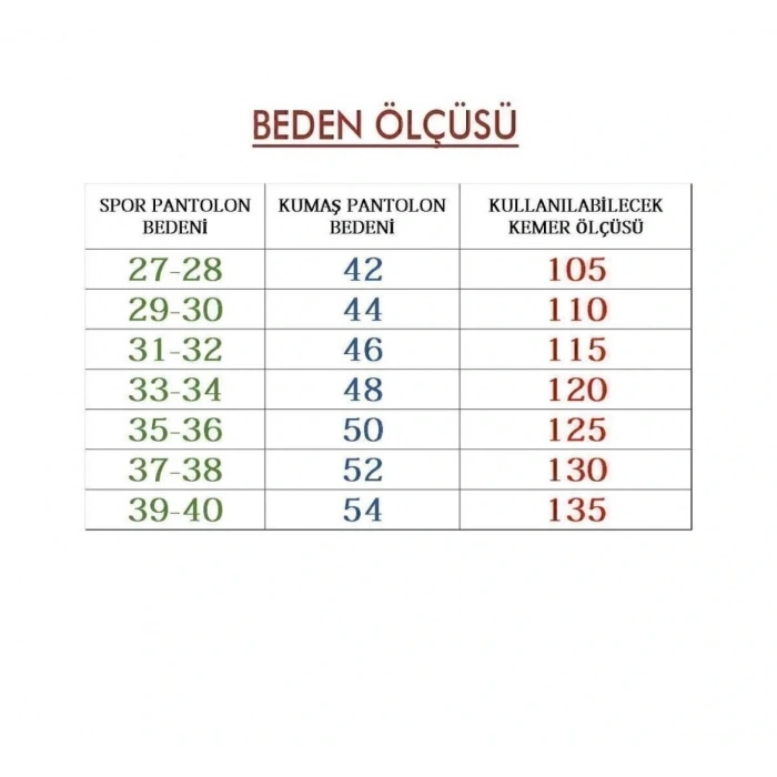 ERKEK KLASİK KEMER 3.5 CM 4 LÜ SET-   SİYAH-BORDO-KAHVE-TABA