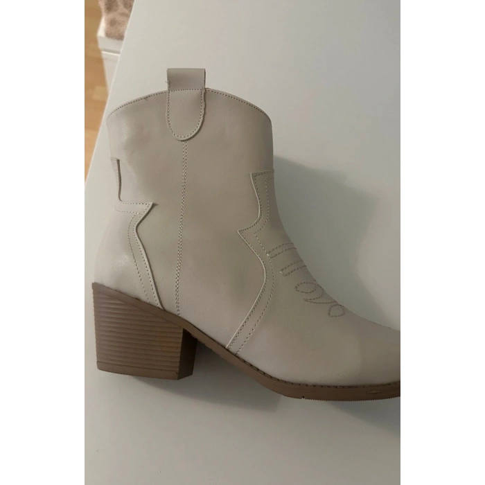 Akver Bej Cilt Topuklu Bot