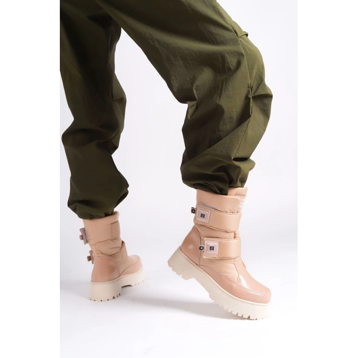 ELISA Cırt Cırtlı  Paraşüt Kumaş Rugan Kadın Bot RTT - Ten