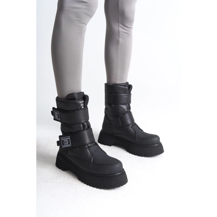 ELISA Cırt Cırtlı  Paraşüt KumaşKadın Bot CST - Siyah