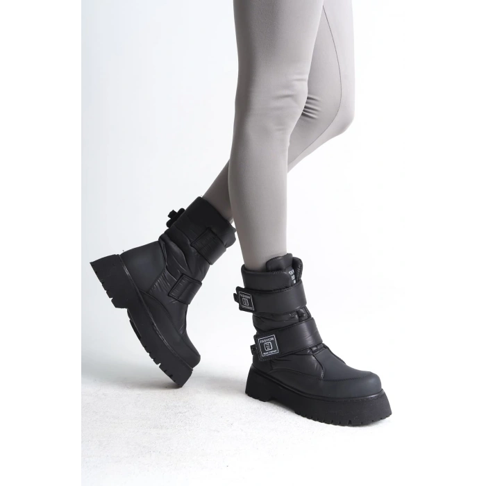 ELISA Cırt Cırtlı  Paraşüt KumaşKadın Bot CST - Siyah