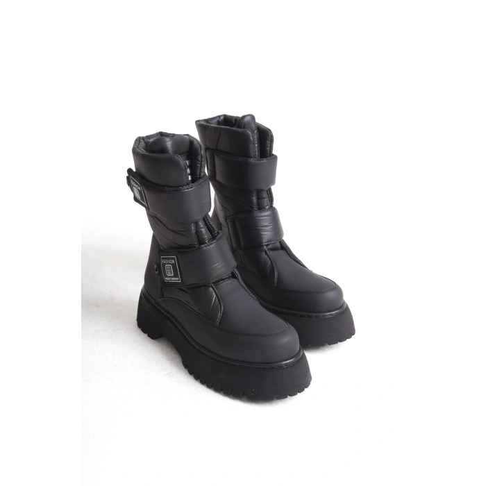 ELISA Cırt Cırtlı  Paraşüt KumaşKadın Bot CST - Siyah