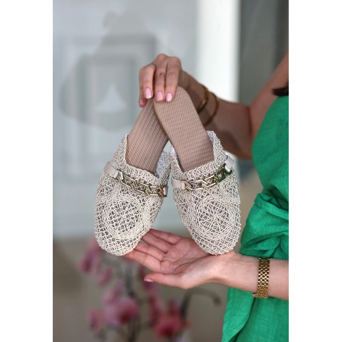 Emert Bej Örgülü Terlik