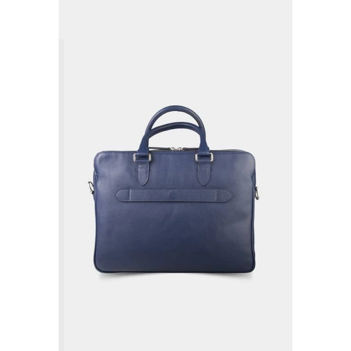 Guard 3 Bölmeli Lacivert Deri Evrak Çantası