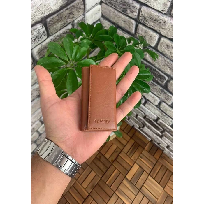 Guard Açık Taba Deri Anahtarlık