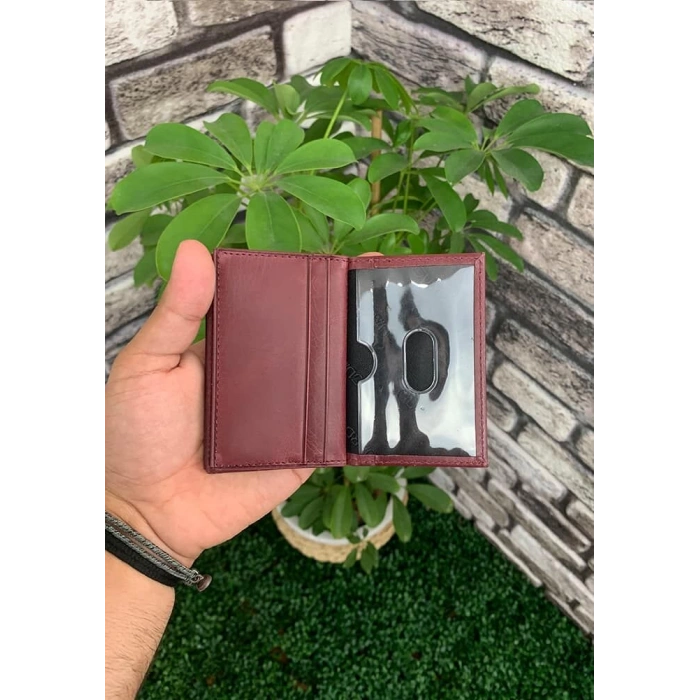 Guard Antik Bordo Deri Kartlık