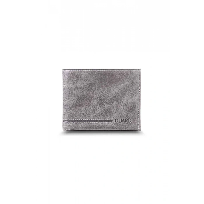 Guard Antik Gri Klasik Deri Erkek Cüzdanı