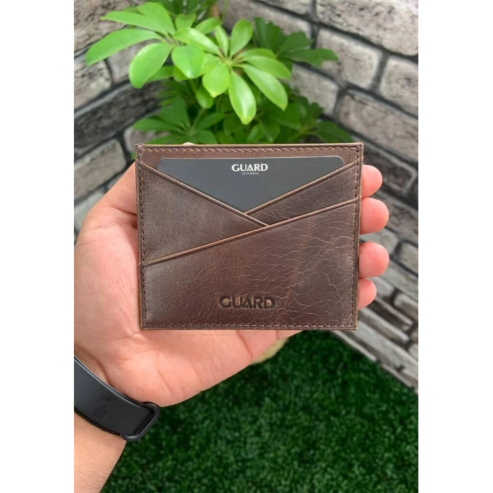 Guard Antik Kahve Deri Kartlık