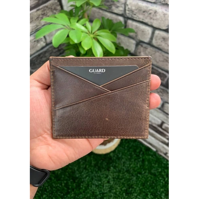 Guard Antik Kahve Deri Kartlık