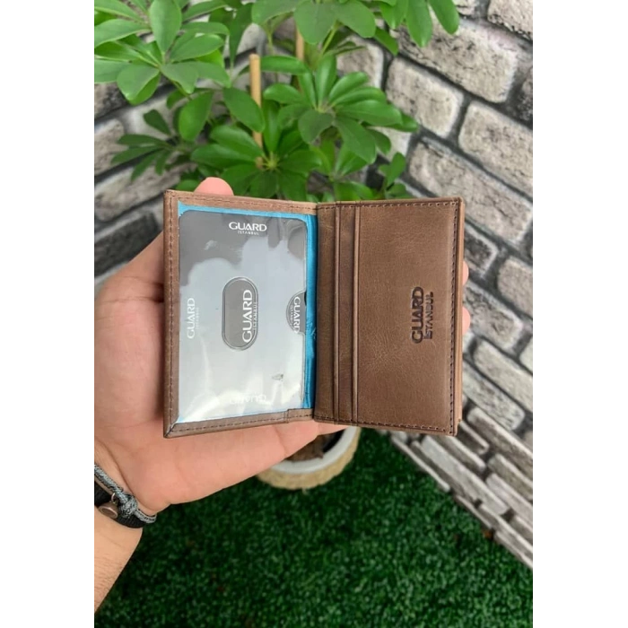 Guard Antik Kahverengi Deri Kartlık