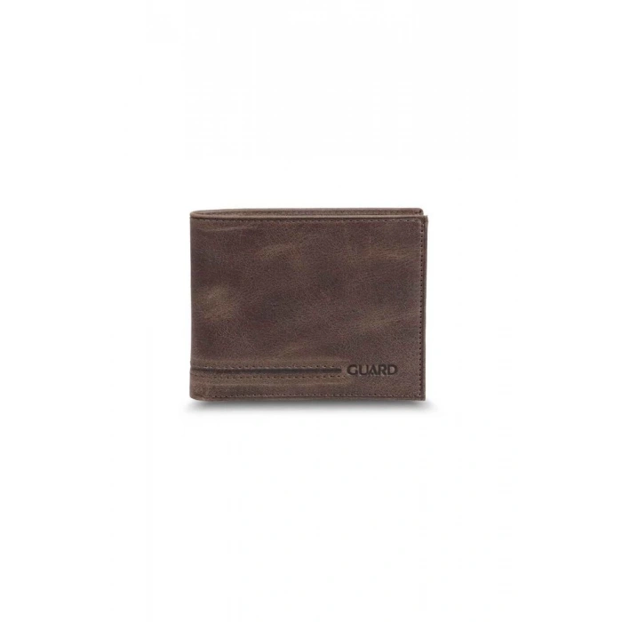 Guard Antik Kahverengi Klasik Deri Erkek Cüzdanı