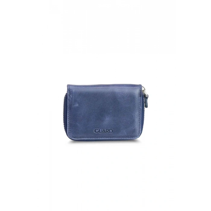 Guard Antik Lacivert Mini  Unisex Bozuk Paralıklı Cüzdan
