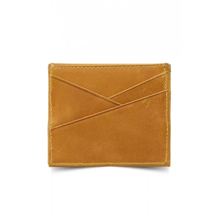 Guard Antik Sarı Deri Kartlık